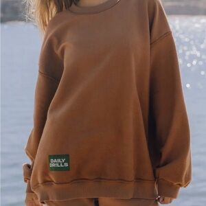 Daily Drills Oversized fleece in mousse /small